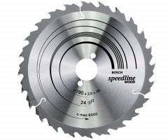 Пильный диск по дереву BOSCH Speedline Wood 190х30 24