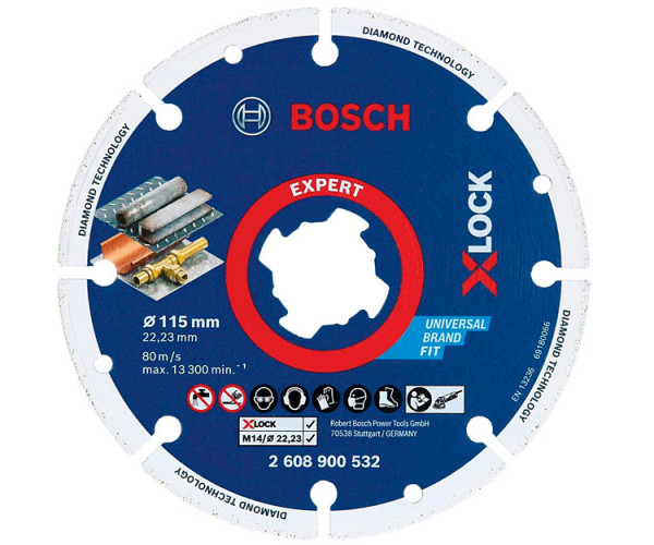 Алмазный диск Bosch X-LOCK Expert for Multi-Material, 125x22,23 мм