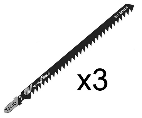 Пилка по дереву Bosch T 344 D, 4?152 мм, 3 шт.