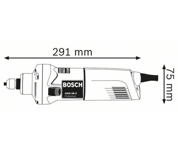 Прямая шлифмашина BOSCH GGS 28 C