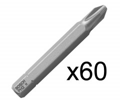 Бита Bosch ECO PZ2, 51 мм, 60 шт.