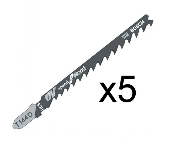 Пилка по дереву Bosch T244D, 4-5,2?100 мм, 5 шт.