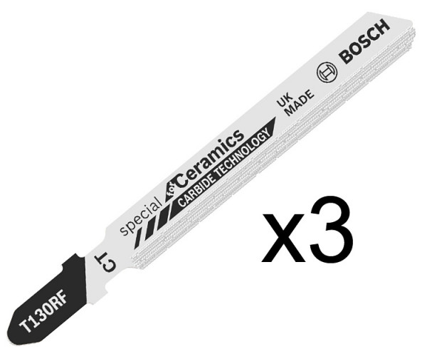 Пилка по керамике Bosch T 130 RIFF, 83 мм, 3 шт.