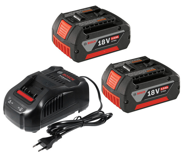 Аккумуляторы и зарядное устройство BOSCH 2 шт. GBA 18V 5.0Ah + GAL 1880 CV