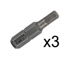 Бита Bosch Extra Hard 25 мм HEX4, 3 шт.