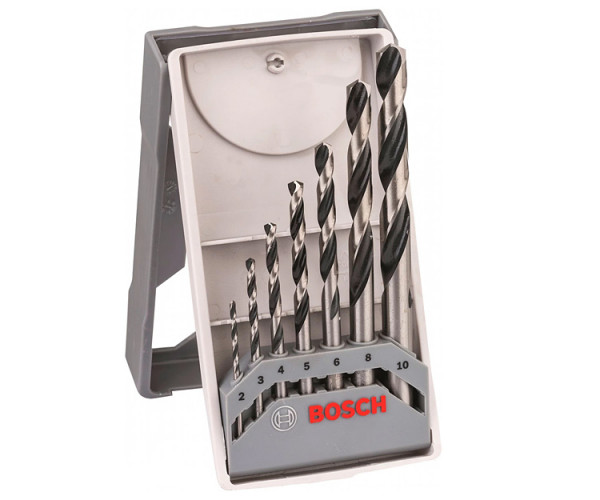 Сверло по металлу Bosch HSS PointTeQ 2–10 мм, Mini-X-Line 7 шт.