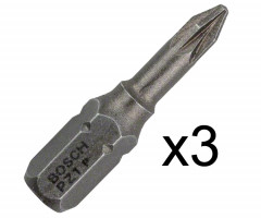Бита Bosch Extra Hard 25 мм PZ1, 3 шт.