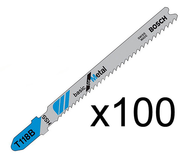 Пилка по металлу Bosch T 118 A, 1,1-1,5?92 мм, 100 шт., 2608631964