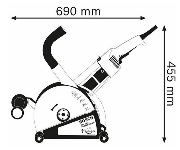 Штроборез BOSCH GNF 65 A
