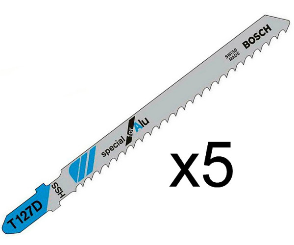 Пилка по металлу Bosch T 227 D, 3?100 мм, 5 шт.
