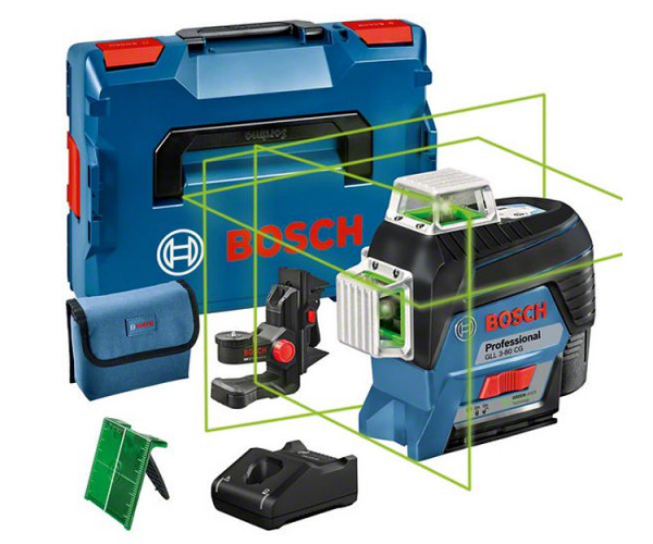 Линейный нивелир BOSCH GLL 3-80 CG + BM 1 + L-Boxx