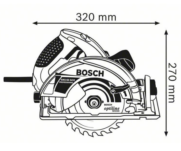 Дисковая пила BOSCH GKS 65 GCE