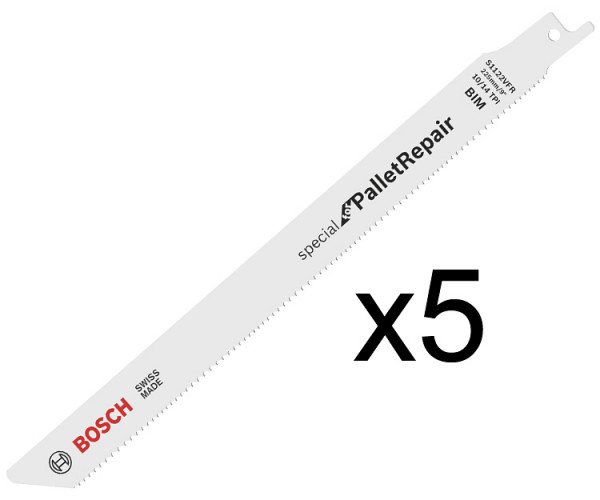 Пильное полотно Bosch S 1122 VFR, 10-14TPI, 5 шт.