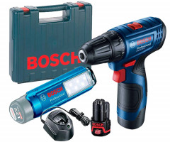 Аккумуляторная дрель-шуруповерт BOSCH GSR 120 LI+GLI 12V-300
