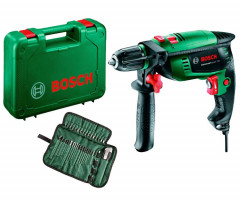 Ударная дрель Bosch UniversalImpact 700+ 39 насадок