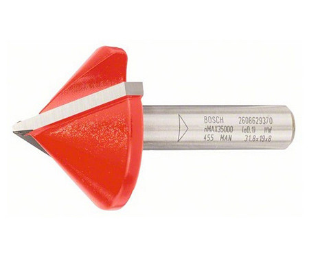 V-образная пазовая фреза BOSCH Expert S8/D31,8/L19/90°