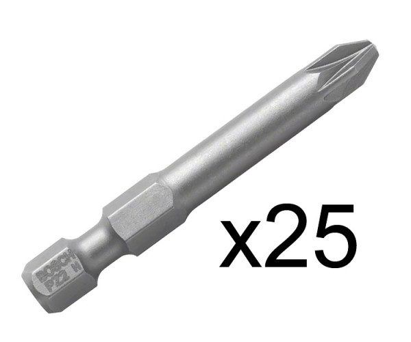 Биты Bosch Extra-Hard, 49 мм PZ2 25 шт.