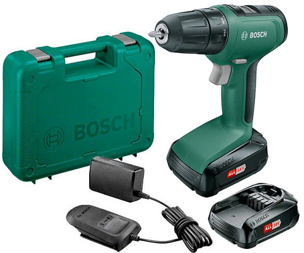 Аккумуляторная дрель-шуруповерт BOSCH UniversalDrill18 (2 ак.) Кейс