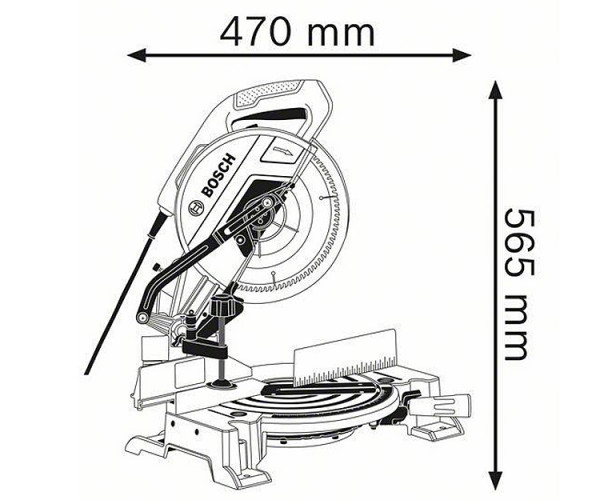 Торцовочная пила BOSCH GCM 10 MX