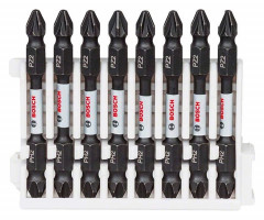 Биты Bosch Impact Control, PH2-PZ2, 65 мм 8 шт.