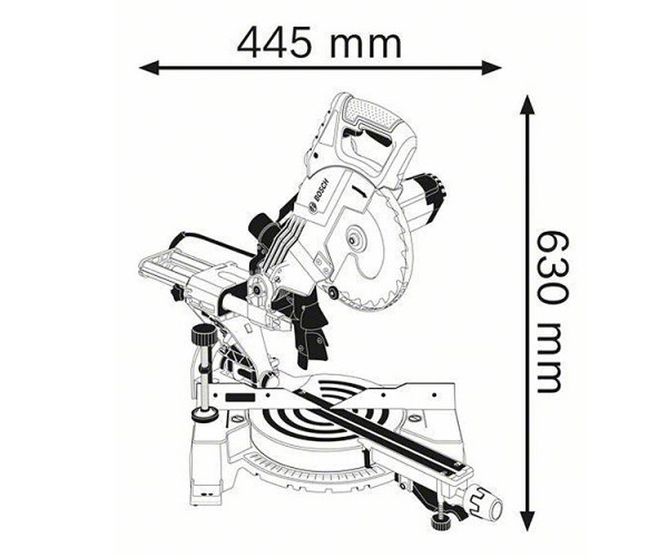 Торцовочная пила BOSCH GCM 800 SJ