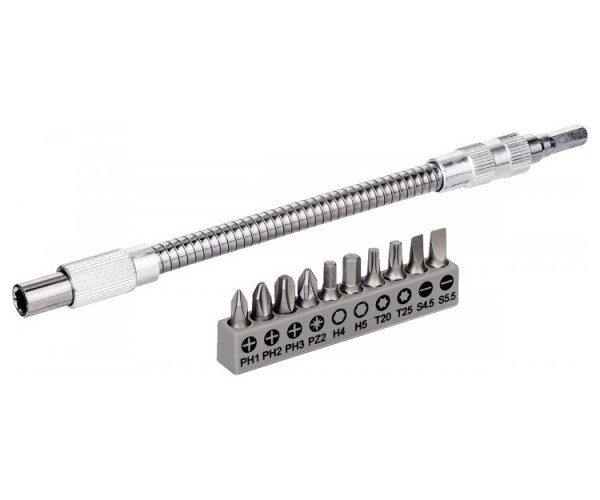 Гибкий металлический удлинитель Bosch 200 мм +10 бит