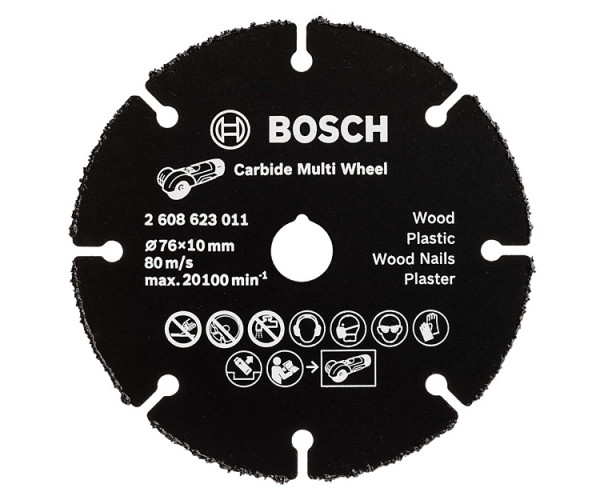 Круг отрезной по дереву Bosch Multi Wheel HM, 76?1?10 мм