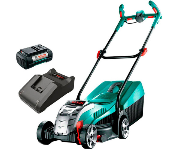Аккумуляторная газонокосилка Bosch Rotak 32 LI