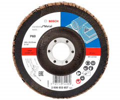 Лепестковый шлифкруг Bosch Standard for Metal X431, 125х22,23 мм, 80