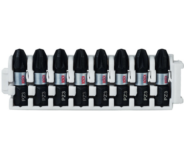Набор бит Bosch Impact Control PZ3, 25 мм, 8 шт.