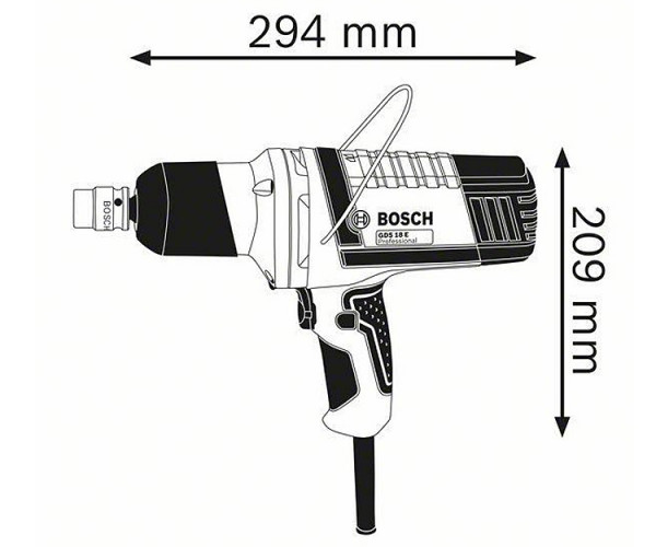 Ударный гайковерт BOSCH GDS 18 E