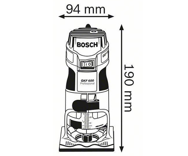 Кромочный фрезер BOSCH GKF 600