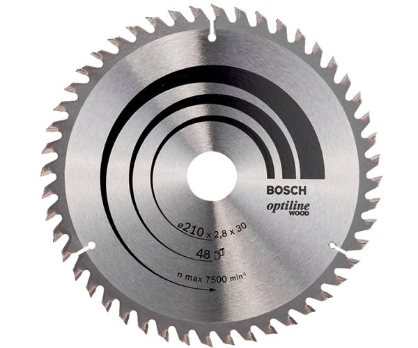 Пильный диск по дереву BOSCH Optiline Wood 160х20 48