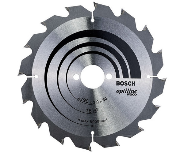 Пильный диск по дереву Bosch Optiline Wood 190 мм 16 АТВ