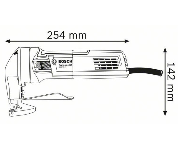 Листовые ножницы по металлу BOSCH GSC 75-16