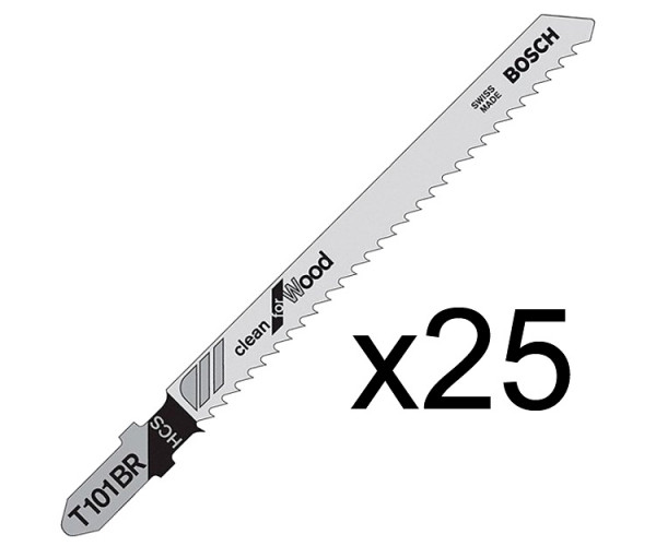 Пилка по дереву Bosch T 101BR, 2,5?100 мм, 25 шт.