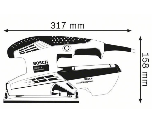 Вибрационная шлифмашина BOSCH GSS 23 A