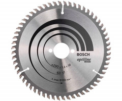 Пильный диск по дереву BOSCH Optiline Wood 190х30 60