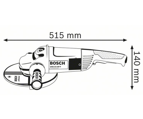 Болгарка BOSCH GWS 22-180 H
