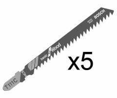 Пилка по дереву Bosch T 111 C, 3?100 мм, 5 шт.
