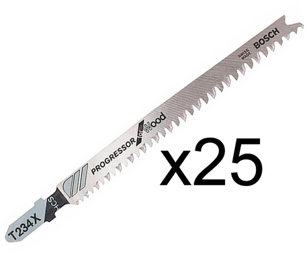 Пилка по дереву Bosch T 234 X, 2-3?117 мм, 25 шт.